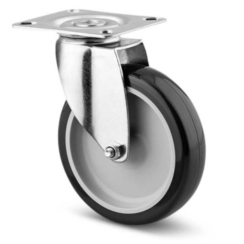 Roata pivotanta , Bandaj de poliuretan Diametrul 50mm, Prindere cu placa Roata pivotanta , Bandaj de poliuretan Diametrul 50mm, Prindere cu placa