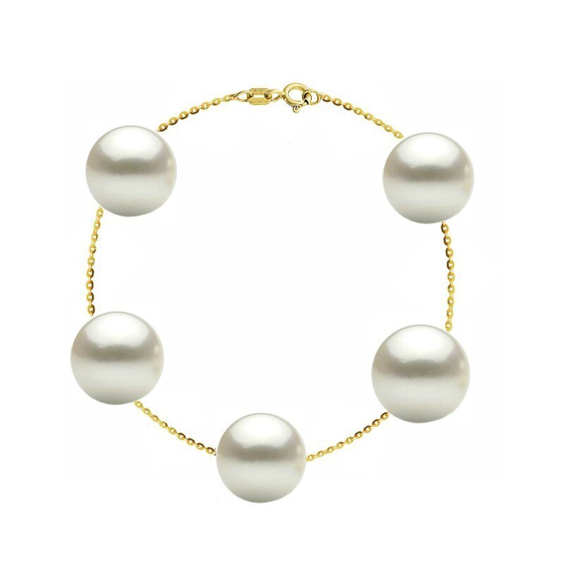 Bratara Office Aur 14 k si Perle Naturale Premium de 10 mm