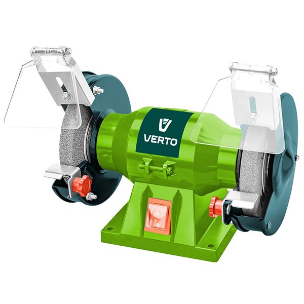 Polizor de banc, VERTO, 51G425, 120 W, RPM 2950 min-1, diametrul interior/exterior 125/12.7 mm