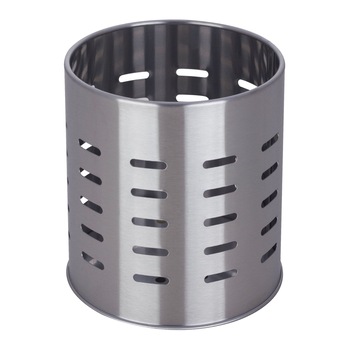 Suport din metal pentru tacamuri si ustensile de bucatarie finisaj inox Suport din metal pentru tacamuri si ustensile de bucatarie finisaj inox