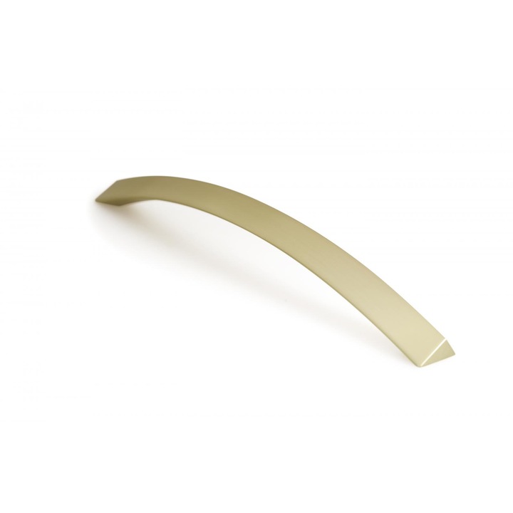 Maner pentru mobilier Smee, L:166 mm, finisaj alama periata