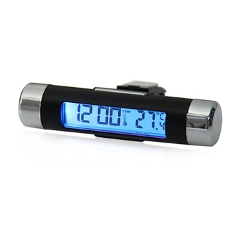 Termometru cu Ceas autoEVO,prindere,Display LCD,lumina Albastra Termometru cu Ceas autoEVO,prindere,Display LCD,lumina Albastra