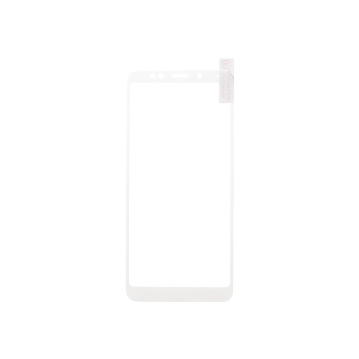 Стъклен Протектор Full Glue за Xiaomi Redmi Note 5 / Redmi 5 Plus, Бял
