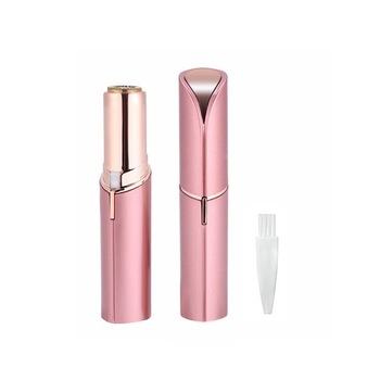 Epilator facial cu Baterie inclusa, Trimmer EGGO Skin, Aparat portabil pentru indepartarea parului facial cu LED - Flawless Finishing Touch - Roz/ Victoria Pink
