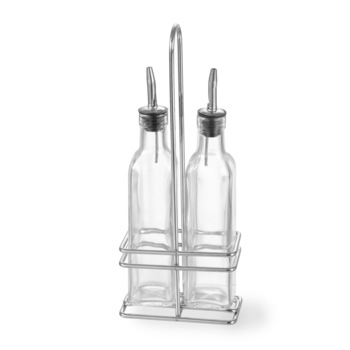 Oliviera 2 piese pentru ulei/otet cu picurator, 470 ml, 130x70x(H)370 mm, Hendi Oliviera 2 piese pentru ulei/otet cu picurator, 470 ml, 130x70x(H)370 mm, Hendi