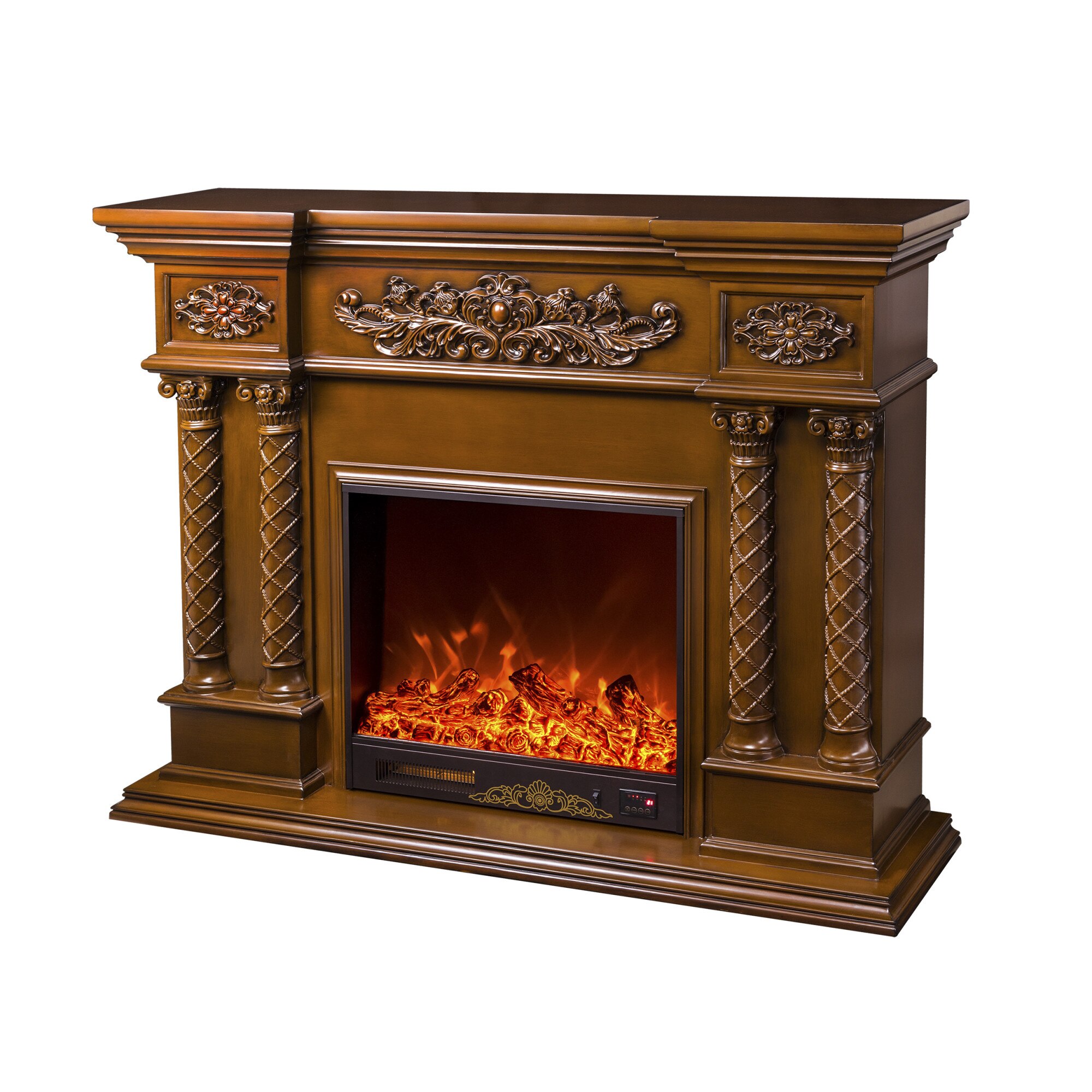 Semineu electric Montecarlo maro, Dimensiuni (IxLxA) 1260x1800x380 mm, Telecomanda, Efect 3D