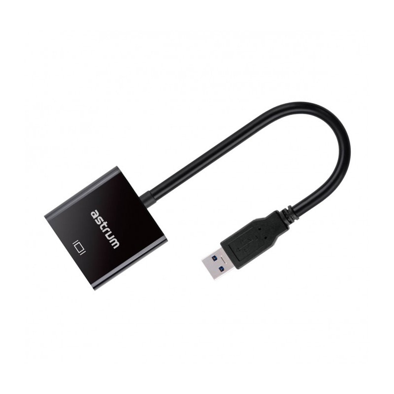 Adaptor Activ Port USB 3.0 la VGA (1920x1080p) Astrum DA550 Negru