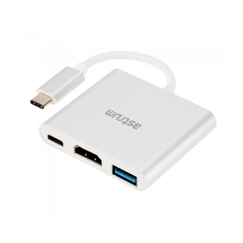 Adaptor USB Type-C la HDMI+USB Type-C+USB, Astrum DA620
