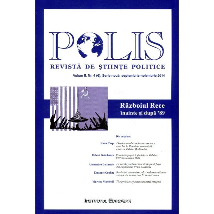 Polis Vol.2 Nr.4 SeptembriE-Noiembrie 2014 Revista De Stiinte Politice