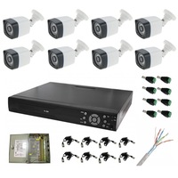 sistem supraveghere video profesional 8 camere rezolutie 1920x1080 sursa cutie metalica si toate accesoriile incluse imagen 0_0_0