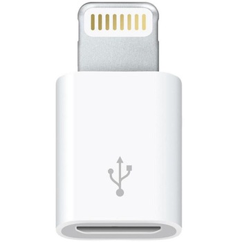 Adaptor IMPORTGSM MicroUSB to Lightning, Alb Adaptor IMPORTGSM MicroUSB to Lightning, Alb