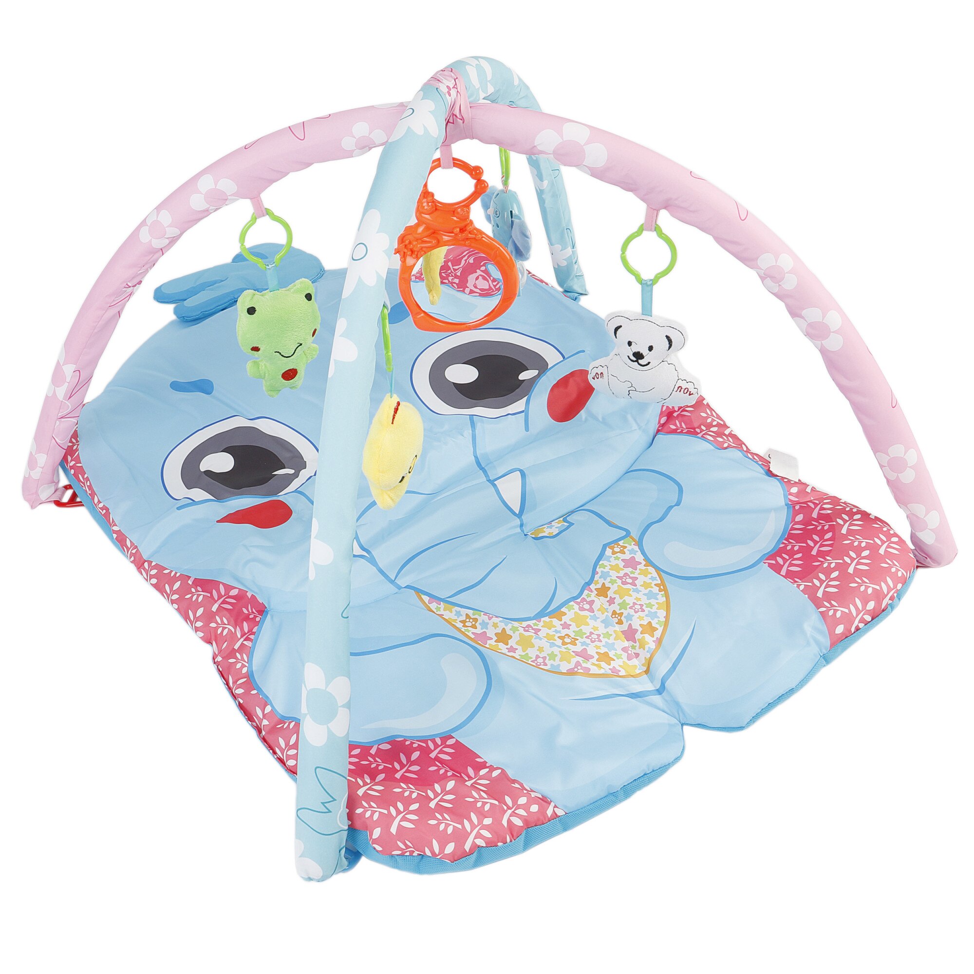 Salteluta interactiva Mappy Elefant cu 2 arcade, lumini si sunete