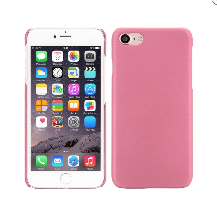 Husa de protectie pentru iPhone 7, protectie spate, capac de protectie, bumper, roz, BBL194