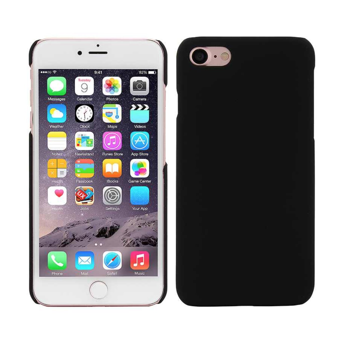 Husa de protectie pentru iPhone 7, protectie spate, capac de protectie, bumper, negru, BBL193
