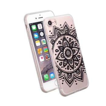 Husa de protectie pentru iPhone 7, protectie spate, bumper, capac de protectie, model floral, transparent, BBL190 Husa de protectie pentru iPhone 7, protectie spate, bumper, capac de protectie, model floral, transparent, BBL190