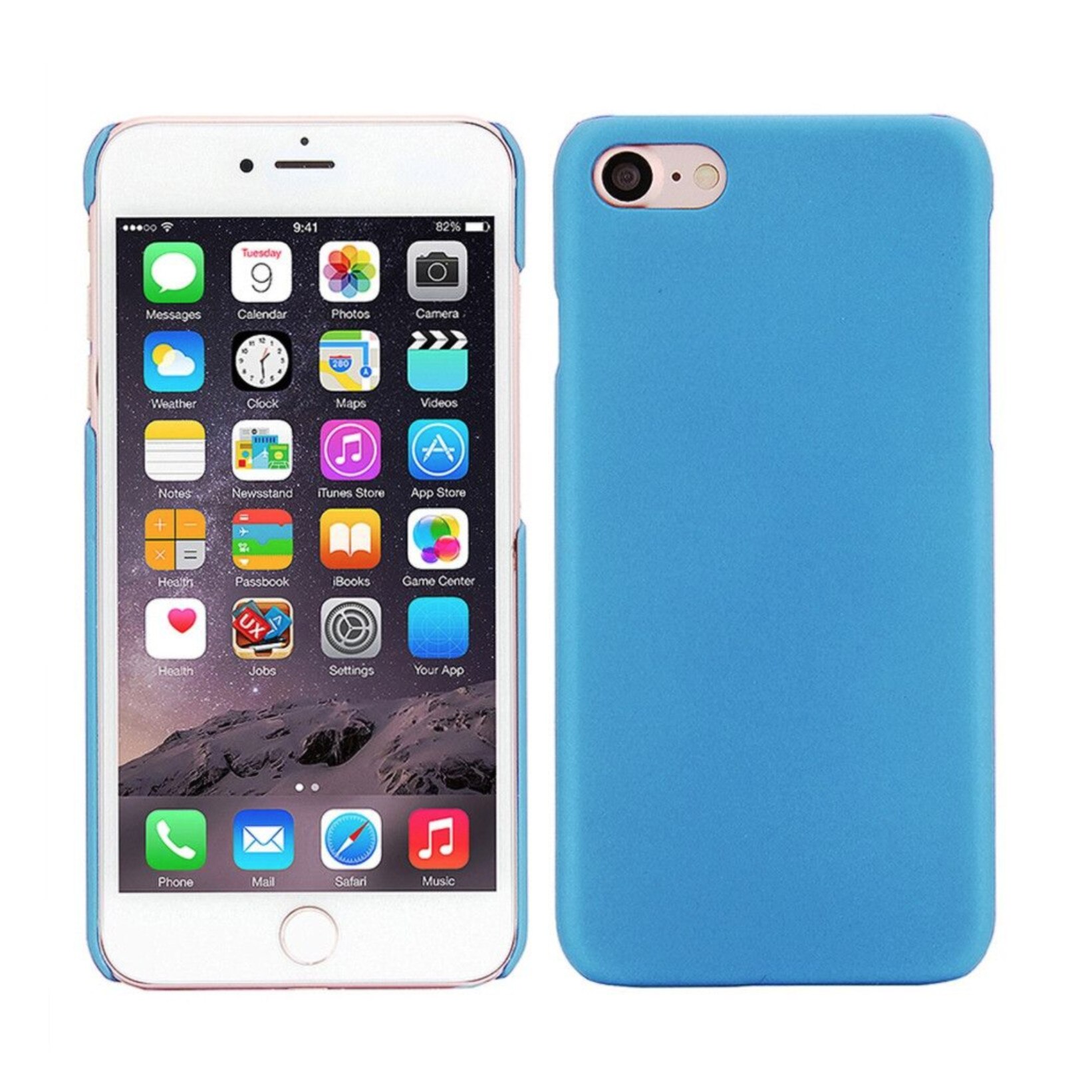 Husa de protectie pentru iPhone 7, protectie spate, capac de protectie, bumper, albastru, BBL187