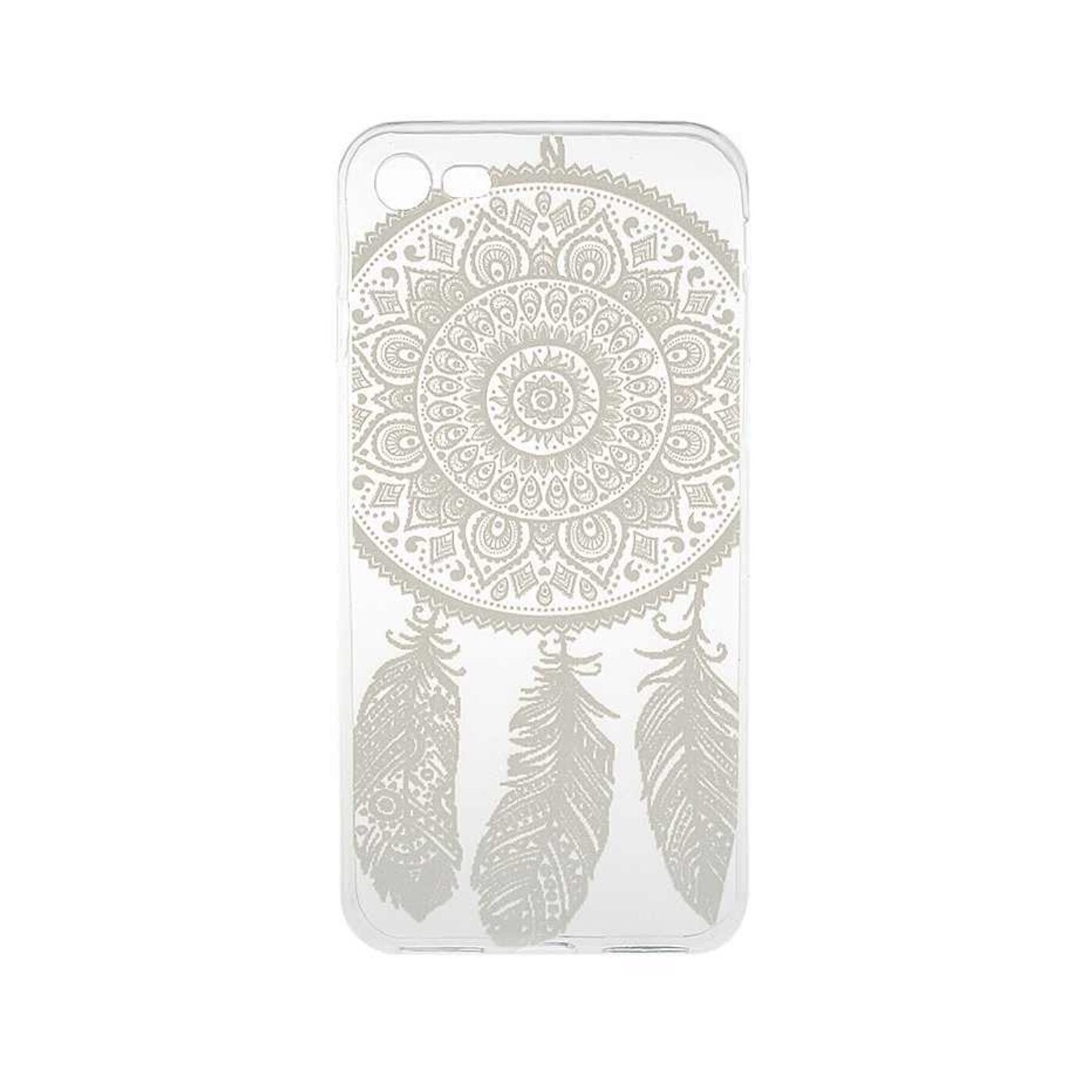 Husa de protectie pentru iPhone 7, protectie spate, capac de protectie, bumper, model tribal, transparent
