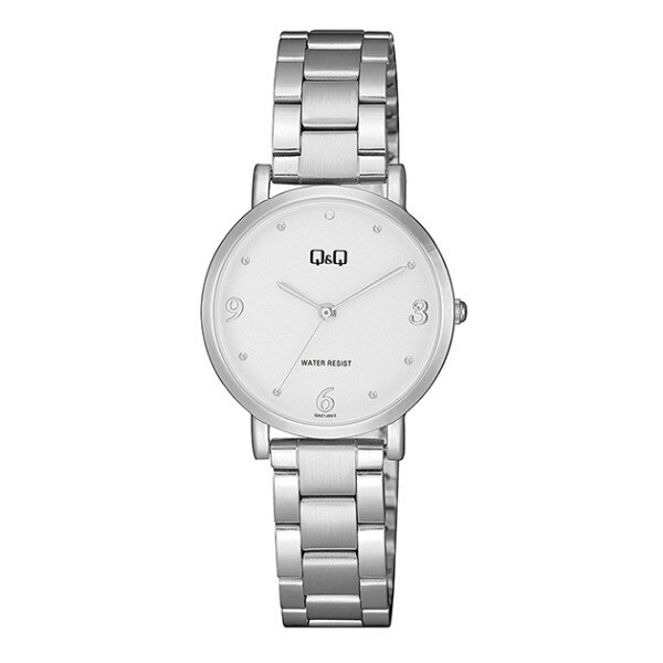 Ceas Q&Q QA21J214Y, dama, argintiu, carcasa 30mm, bratara otel