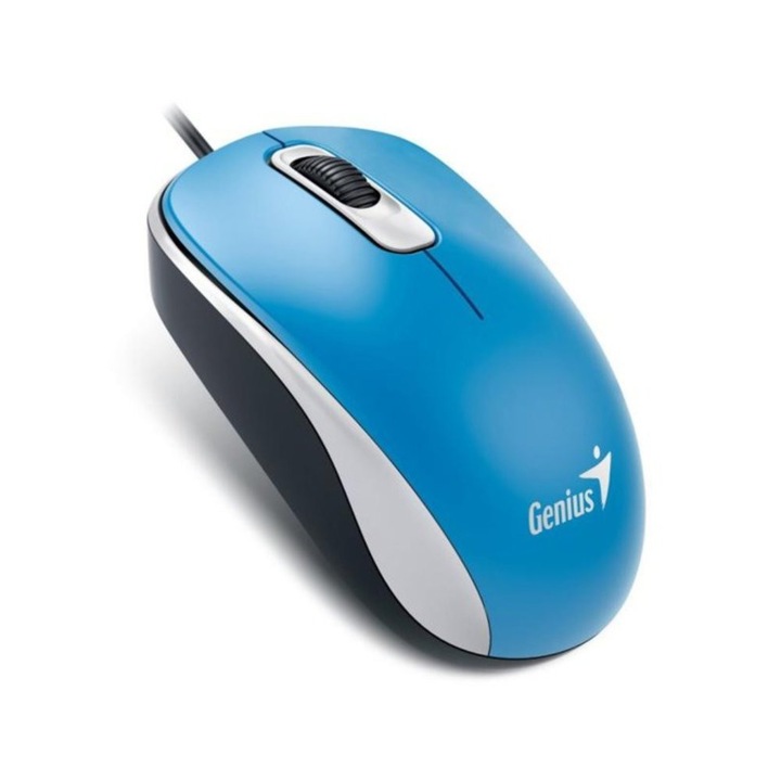 Мишка Genius DX-110, оптична (1000 dpi), синя, USB