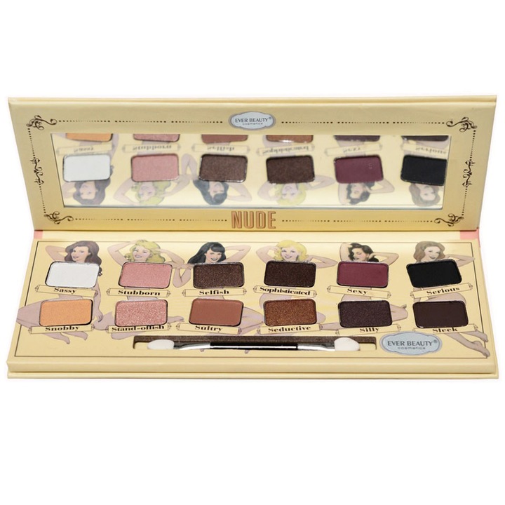 Палитра 12 сенки за очи, S.F.R. Color, Nude Tude, 9.6 г