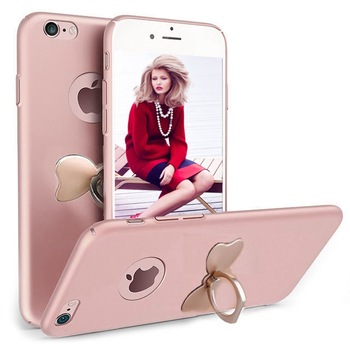 Husa telefon Iphone 7 ofera protectie 3in1 Ultrasubtire Silk Rose Bow Ring Husa telefon Iphone 7 ofera protectie 3in1 Ultrasubtire Silk Rose Bow Ring