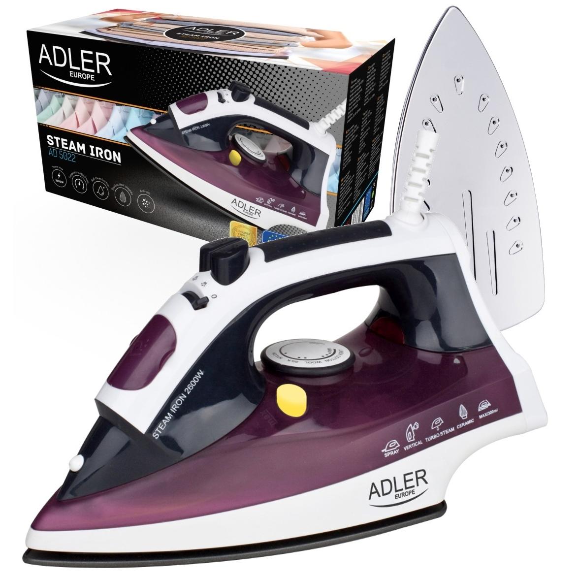 Fier de Calcat Adler AD 5022 Ceramic 2200W Mov