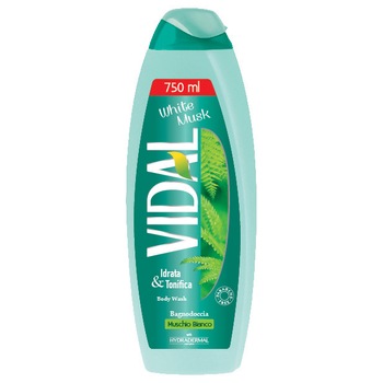 Gel de dus Vidal cu mosc alb, 750 ml Gel de dus Vidal cu mosc alb, 750 ml