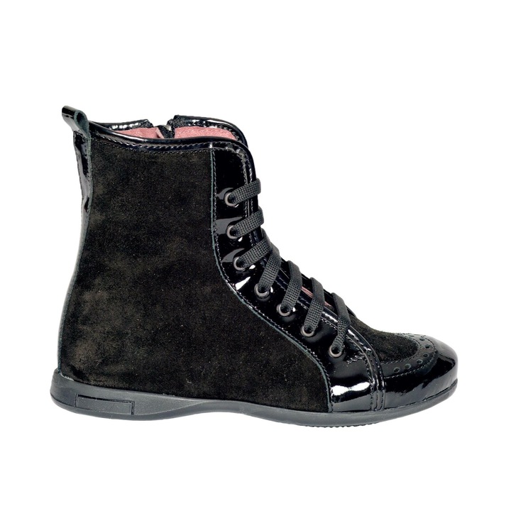 Ghete fete, PJ Shoes, negru, 31 EU