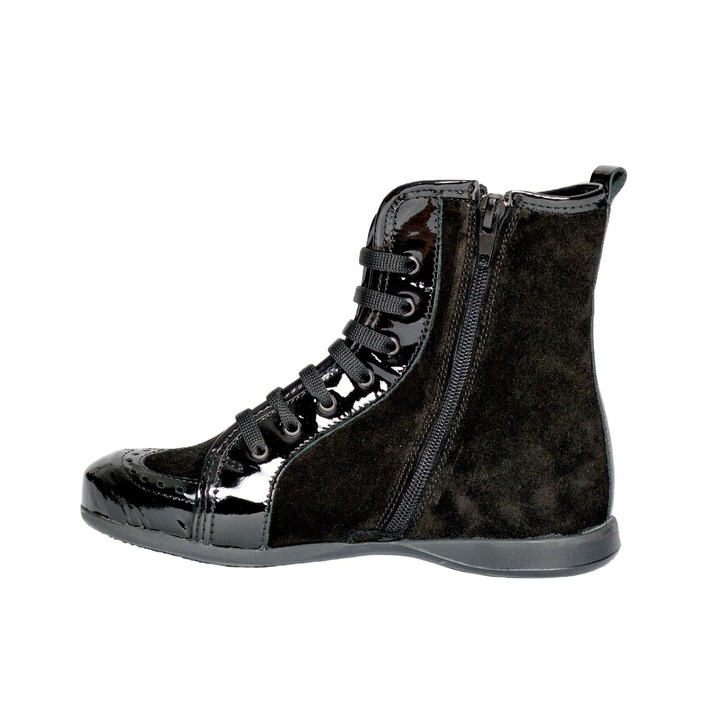 Ghete fete, PJ Shoes, negru, 31 EU