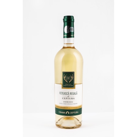 Vin Alb Demisec - Crama Ceptura, Cervus Cepturum - Feteasca Regala - 750 ml , 12,5%