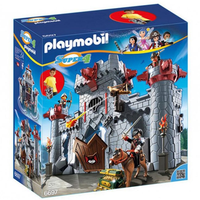 Set Playmobil 6697 Castelul portabil al baronului negru +