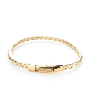 Bratara lux de piele aurie model Aris Gold, pentru Ea Bratara lux de piele aurie model Aris Gold, pentru Ea
