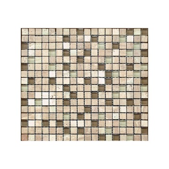 Mozaic mixt marmura sticla crem Mst001 - 1 mp Mozaic mixt marmura sticla crem Mst001 - 1 mp