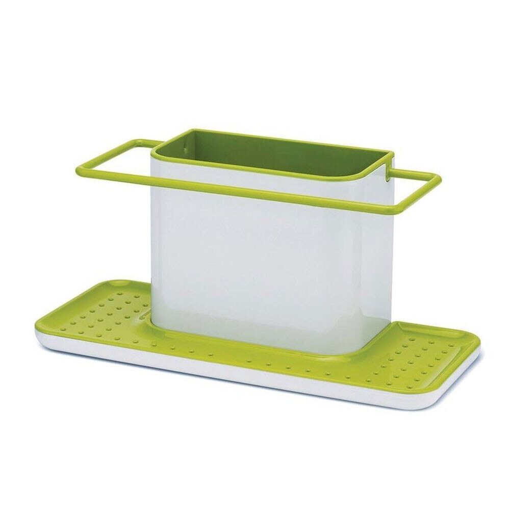 Organizator chiuveta Caddy large green, 21 x 13 x 11.5 cm, alb/verde