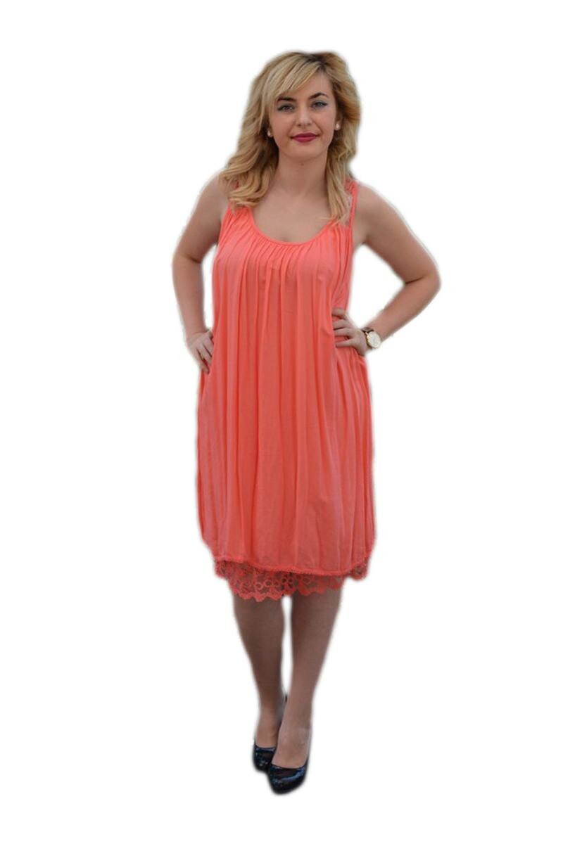 Rochie tinereasca de vara, D&J Exclusive, Corai, Corai