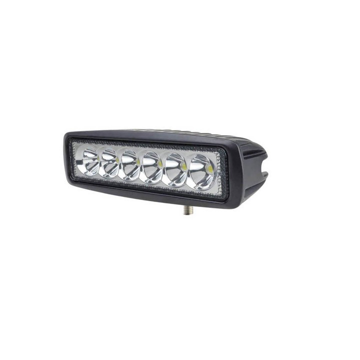 Proiector LED Auto Offroad 18W 12V - 24V, 1080 Lumeni, Dreptunghiular, Flood Beam