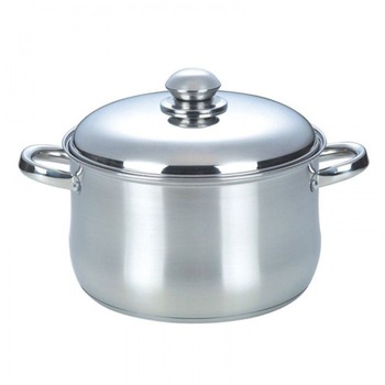 Cratita de inox cu capac 10 L Grunberg GR-1928, si Set 3 piese cutite inox Cratita de inox cu capac 10 L Grunberg GR-1928, si Set 3 piese cutite inox
