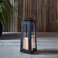 lampa solara felinar modernlumanare cu led carcasa metal si geam 30 cm inaltime imagen 16_0_
0