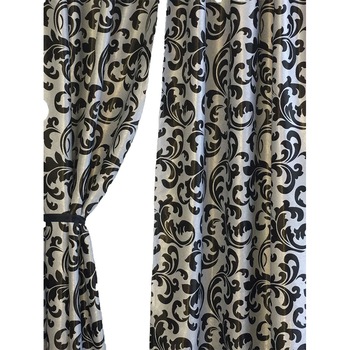 Set 2 draperii black-out cu rejansa Lyra Liz Line, 2 x 140x245 cm, poliester, gri/negru Set 2 draperii black-out cu rejansa Lyra Liz Line, 2 x 140x245 cm, poliester, gri/negru