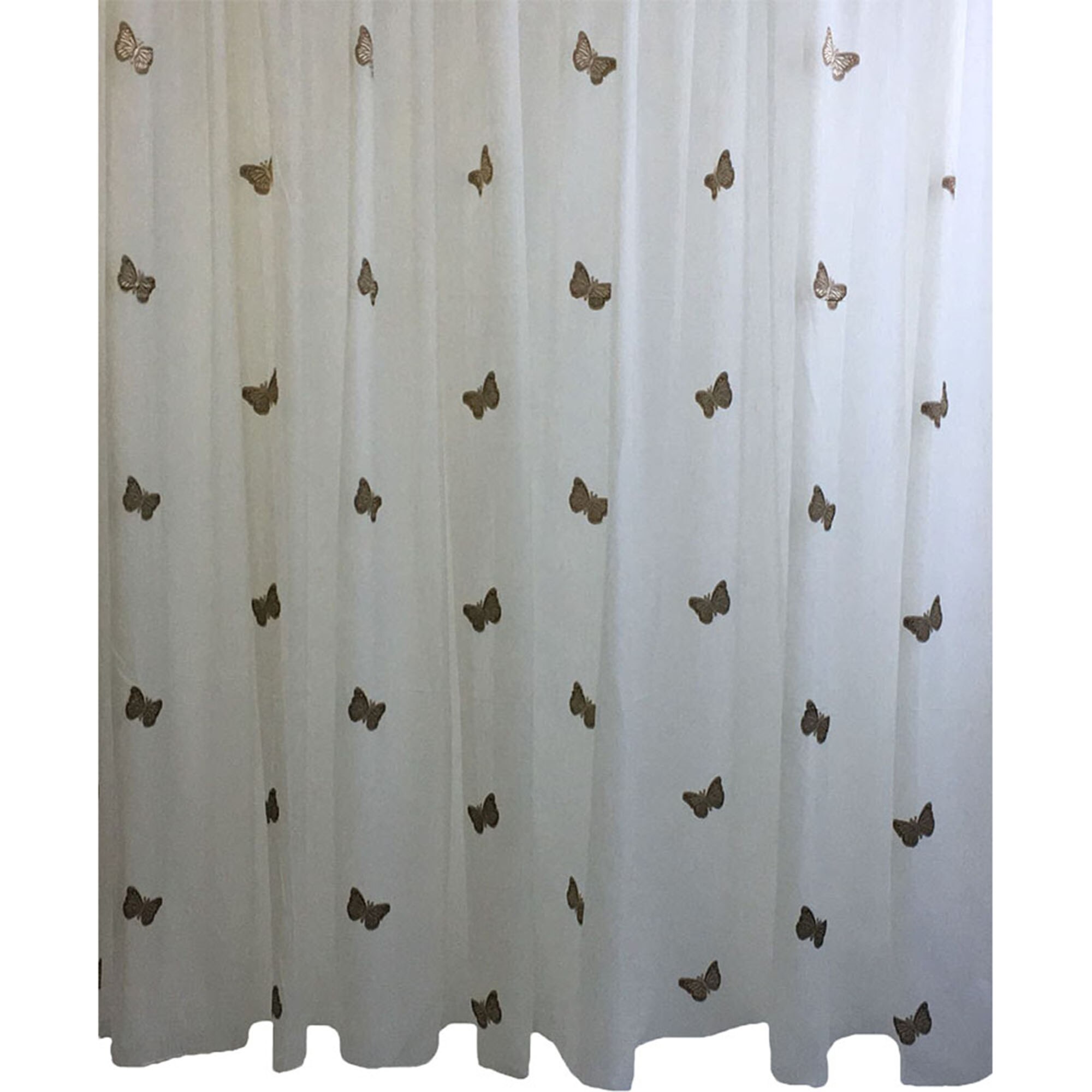 Perdea cu rejansa Papillons Liz Line, 300x245 cm, poliester, Ivoire