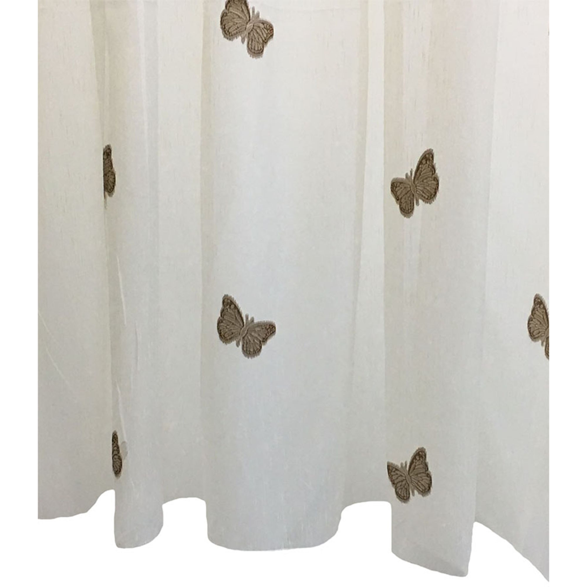 Perdea cu rejansa Papillons Liz Line, 600x245 cm, poliester, Ivoire