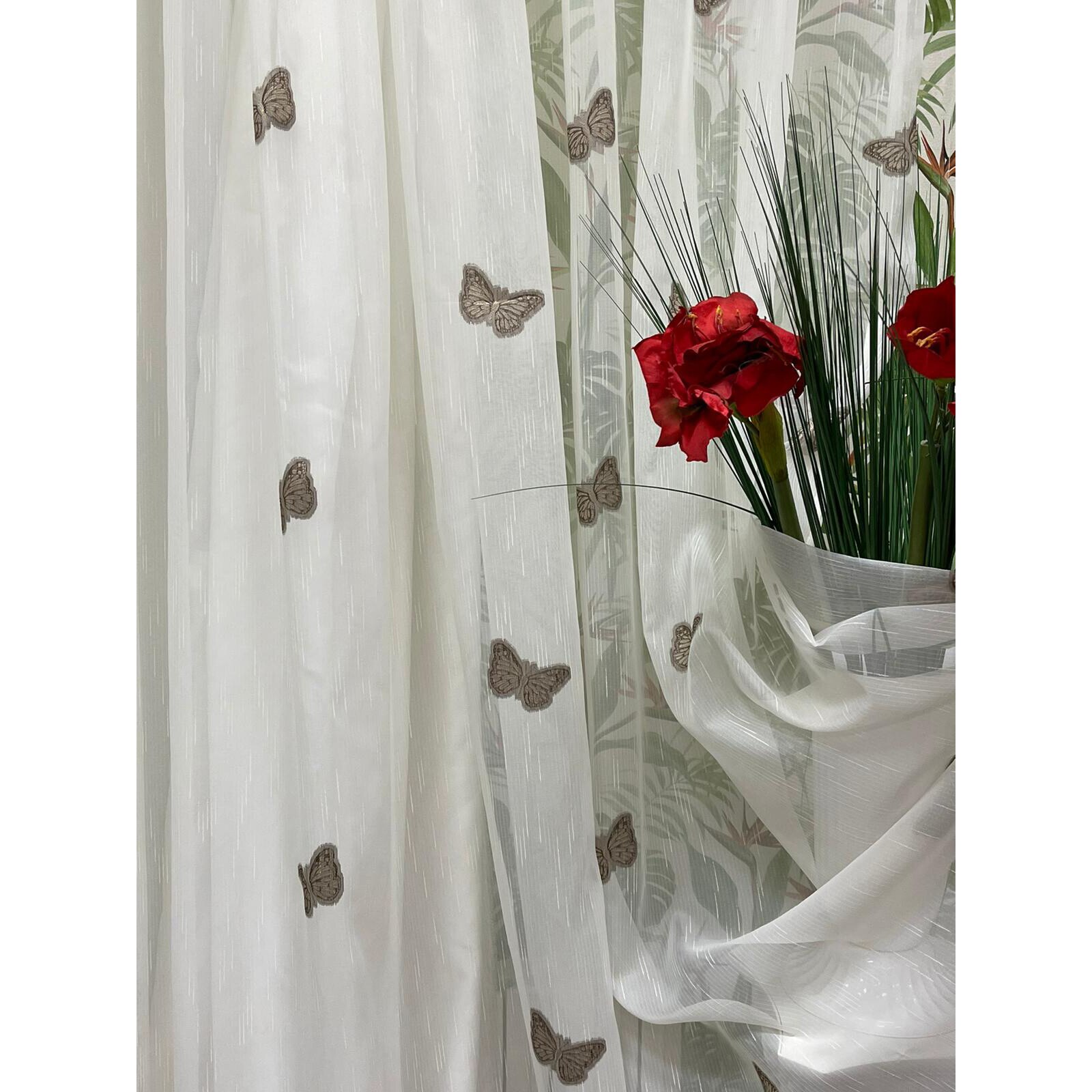 Perdea 500x245cm ivoire cu rejansa by Liz Line - RD145