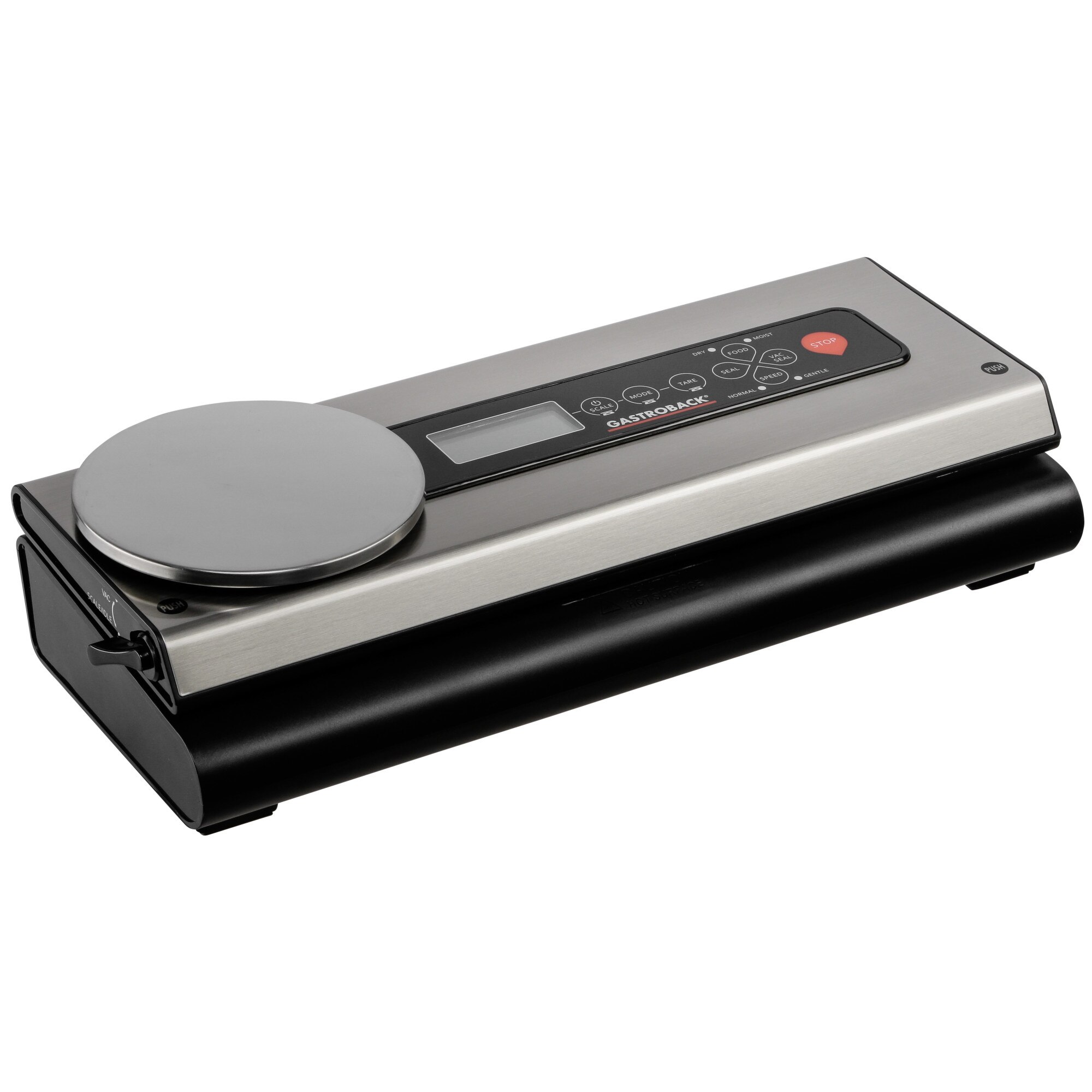 Aparat de vidat cu cantar incorporat Gastroback Advanced 0.8mbar Negru - Argintiu