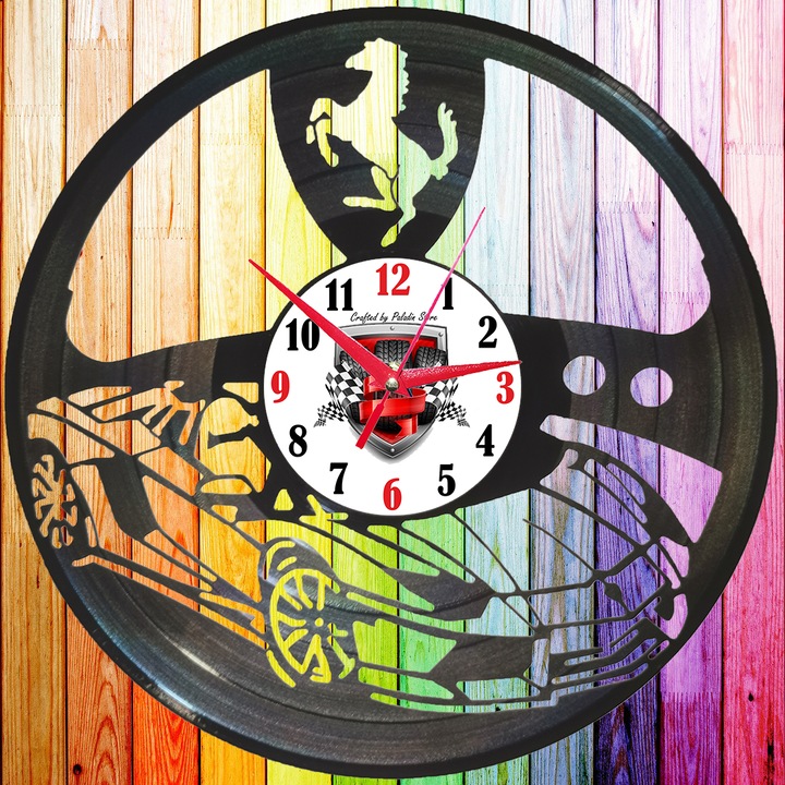 Ceas de perete disc vinil - Motorsport