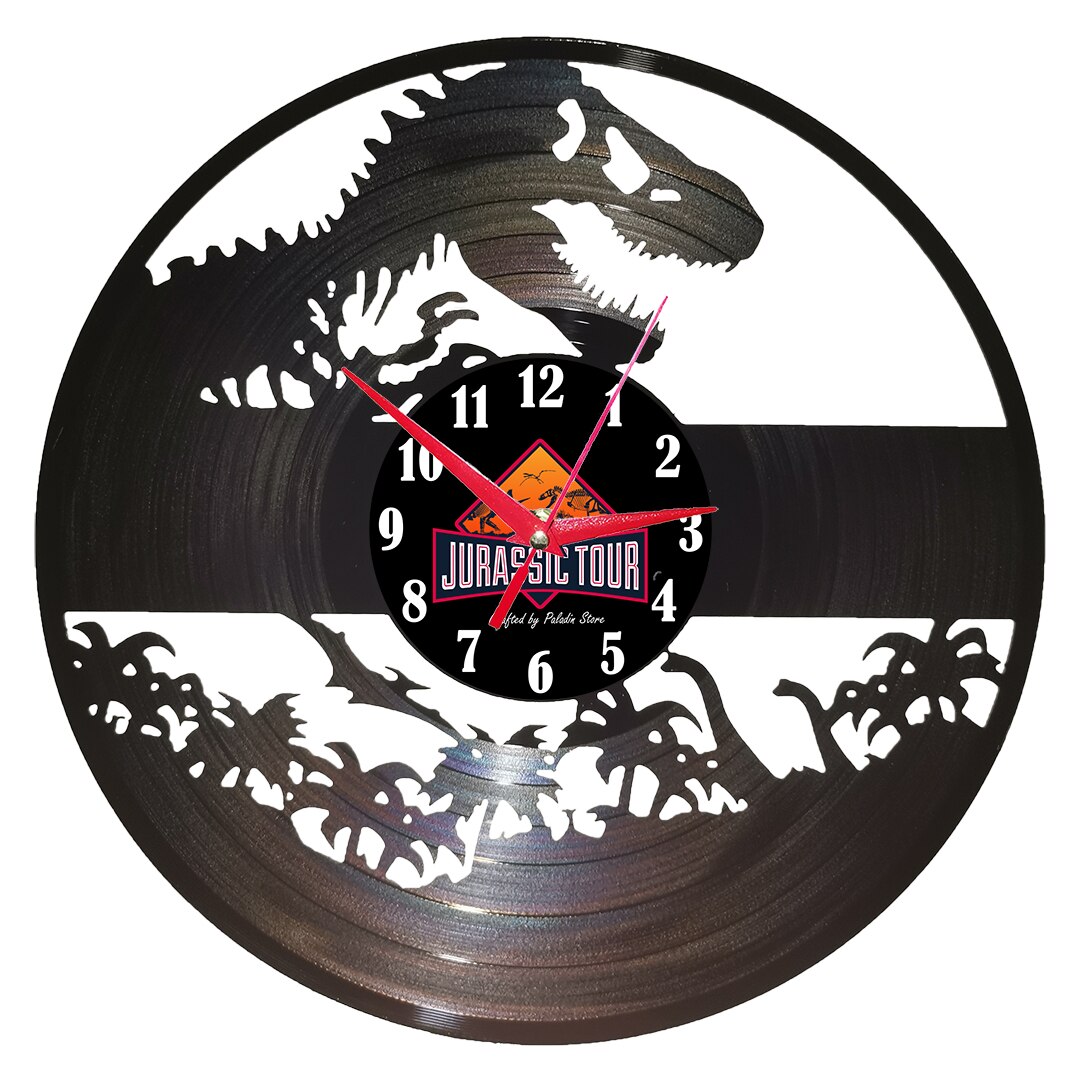 Ceas de perete disc vinil - DINOZAURI