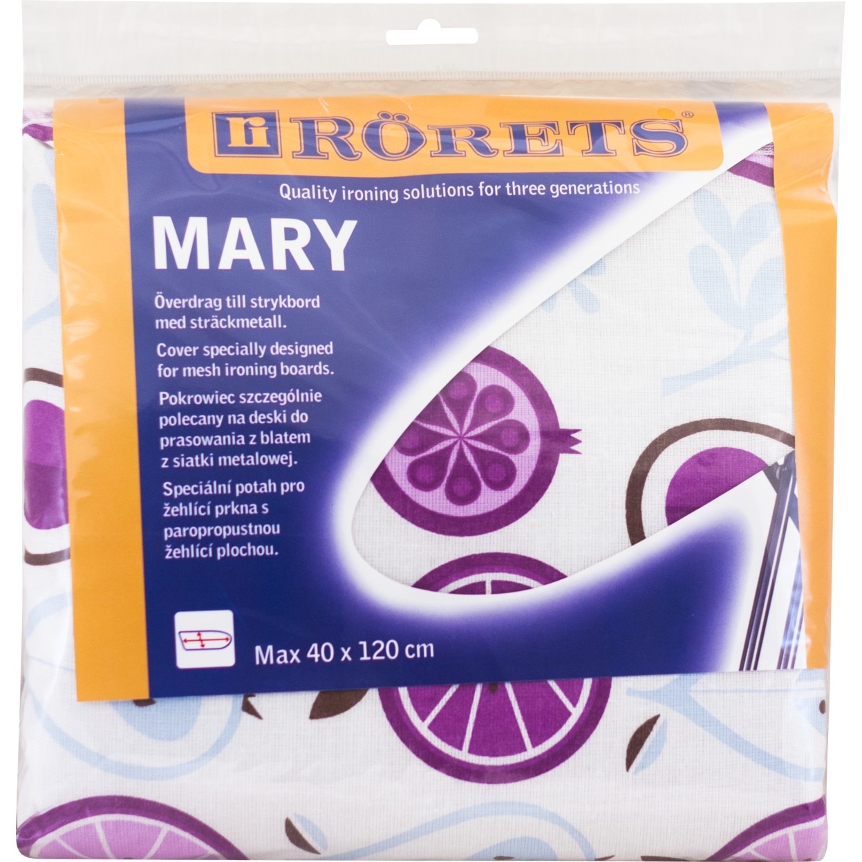 Husa masa calcat Mary 40X120 Pasla - Smochine violete Rorets