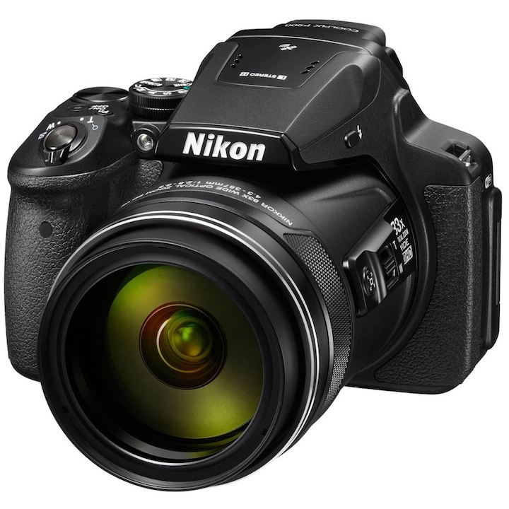 Aparat foto digital Nikon COOLPIX P900, 16 MP, Black - eMAG.ro