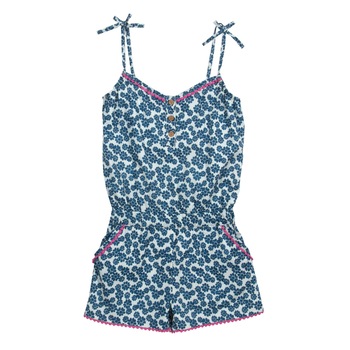 Salopeta Ditsy 100% bumbac organic, Albastru, Albastru Salopeta Ditsy 100% bumbac organic, Albastru, Albastru