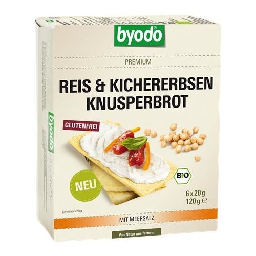 Paine Bio Crocanta cu Orez si Naut Fara Gluten Byodo 120gr
