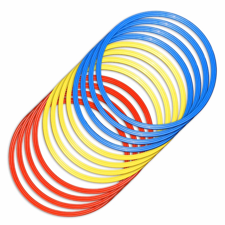 Комплект от 12 тренировъчни скоростни пръстена Lupos